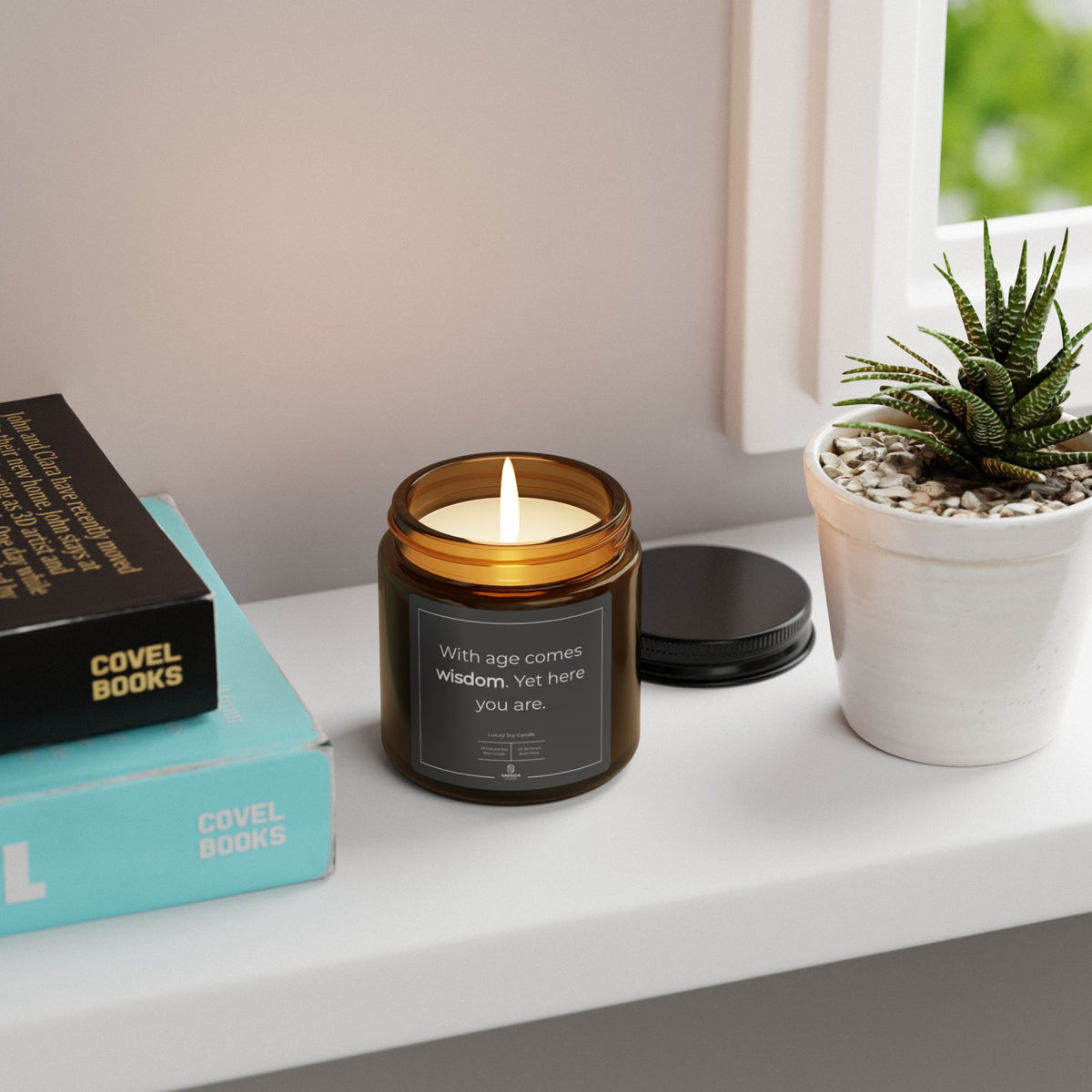 With Age Comes Wisdom — Funny Birthday Candle