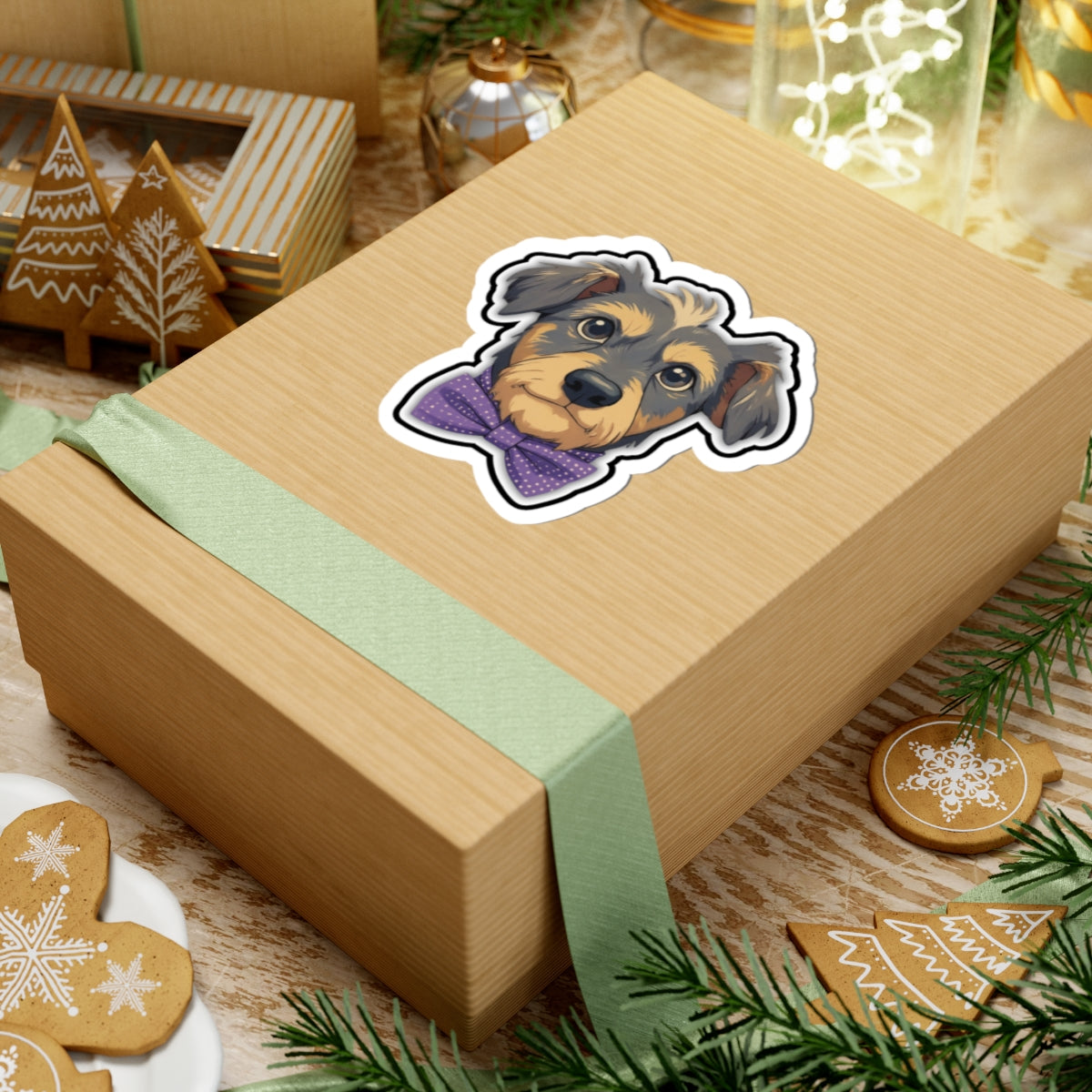 Dapper Dog Kiss-Cut Sticker