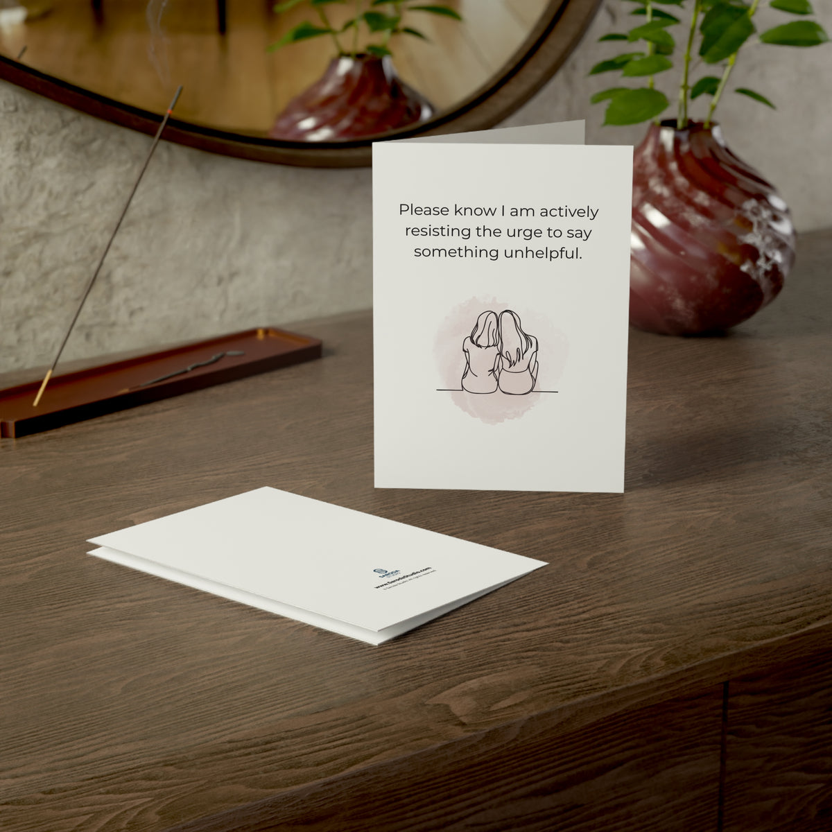 Actively Resisting Saying Something Unhelpful Sympathy Card
