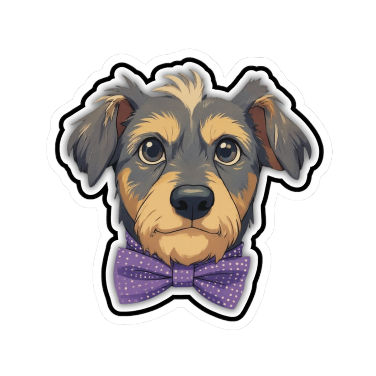 Dapper Dog Kiss-Cut Sticker