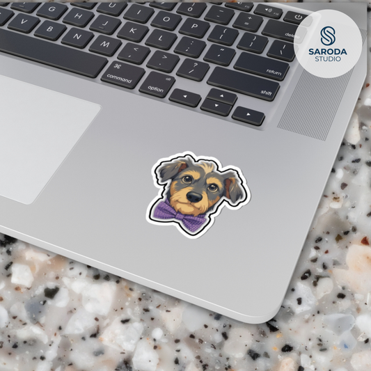 Dapper Dog Kiss-Cut Sticker